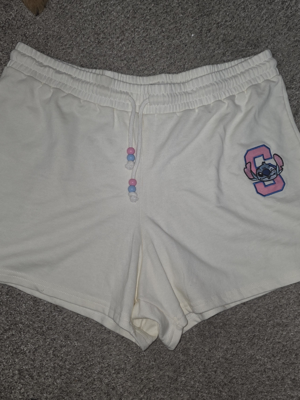 Disney Stitch Shorts with Embroidered S Patch